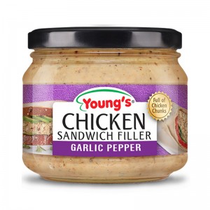 YOUNG`S SANDWICH FILLER GARLIC PEPPER 275GM
